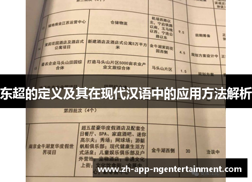 东超的定义及其在现代汉语中的应用方法解析 东超的定义及其在现代汉语中的应用方法解析